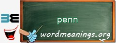 WordMeaning blackboard for penn